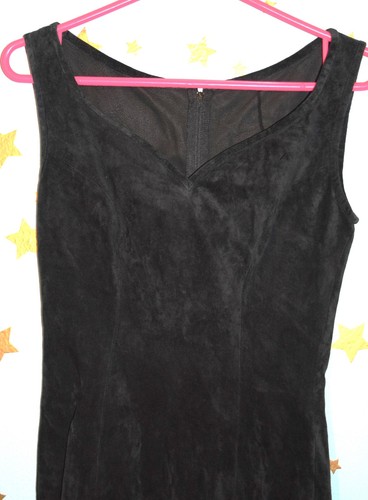90s vintage black - , suede
