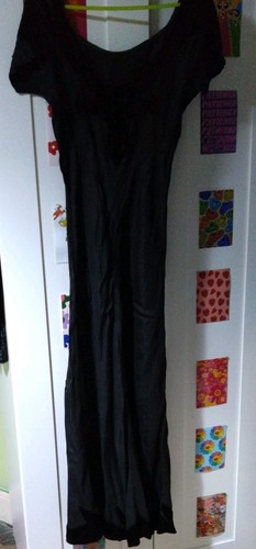 Vintage black long dress - vintage,