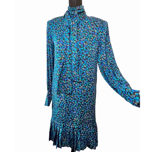 Vintage rare silk - silk, pleated