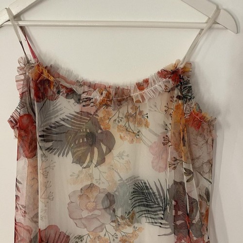 Vintage sheer floral - vintage,