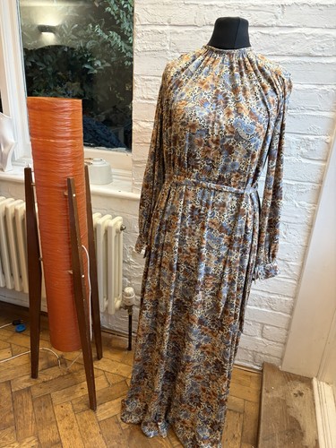 Vtg 70s floral velvet - 70s,