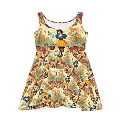 Retro folk floral print - retro,