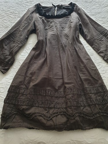 Whimsy goth brown tunic dress