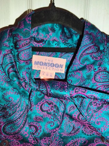 Vintage 80s monsoon paisley - vintage,