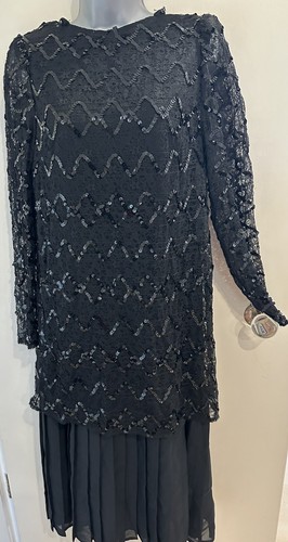 Vintage kerena black - black, sequin