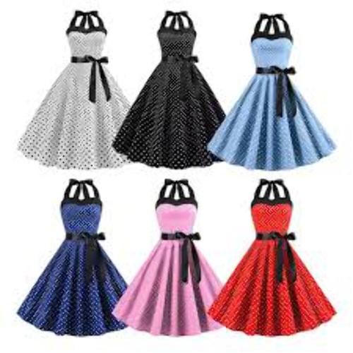 Vintage 1950s polka dot summer - vintage,