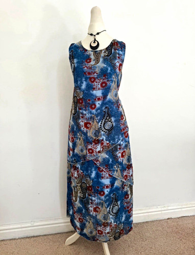 Vintage women blue paisley - vintage, women’s