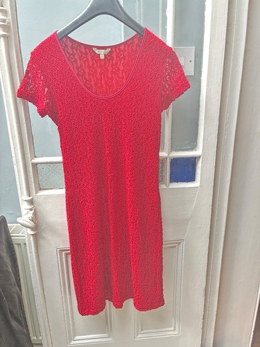 Vintage red lace - red, dress