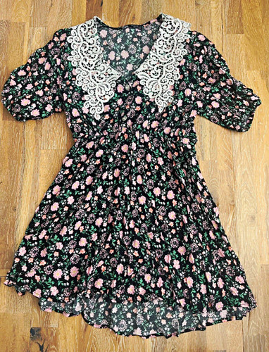 Zara floral mini dress size - zara,