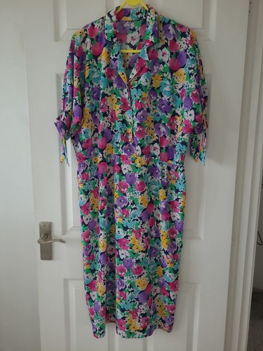 Vintage floral dress with - floral,