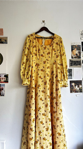 Vintage 70s hippie yellow - vintage,