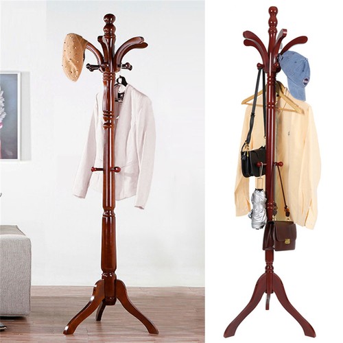 6ft vintage wooden coat rack - 6ft,
